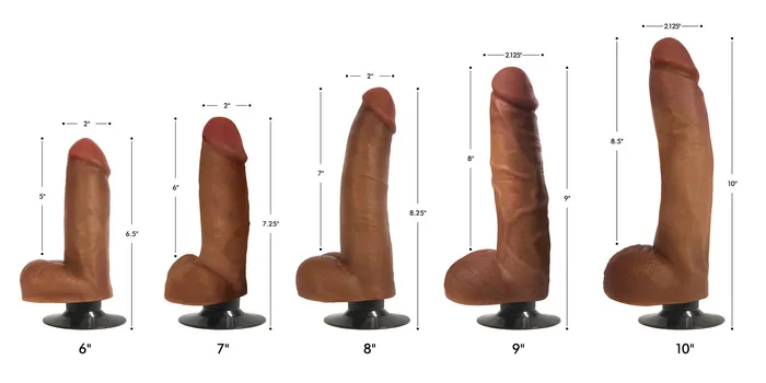 Dildos | Jock Jock Dark Bareskin Vibrating Dildo with Balls - 7 Inch Dildos | Jock Jock Dark Bareskin Vibrating Dildo with Balls - 7 Inch