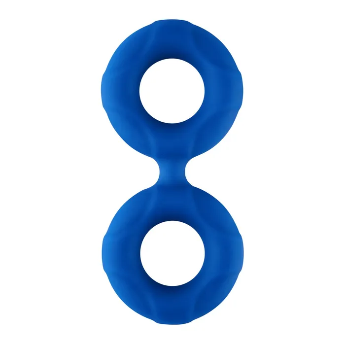F81 DOUBLE RING LIQUID SILICONE 47MM BLUE Forto Male Sex Toys