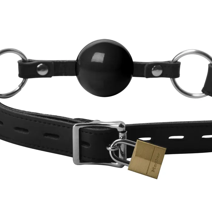Locking Silicone Ball Gag | Strict Leather Male Sex Toys Locking Silicone Ball Gag | Strict Leather Male Sex Toys