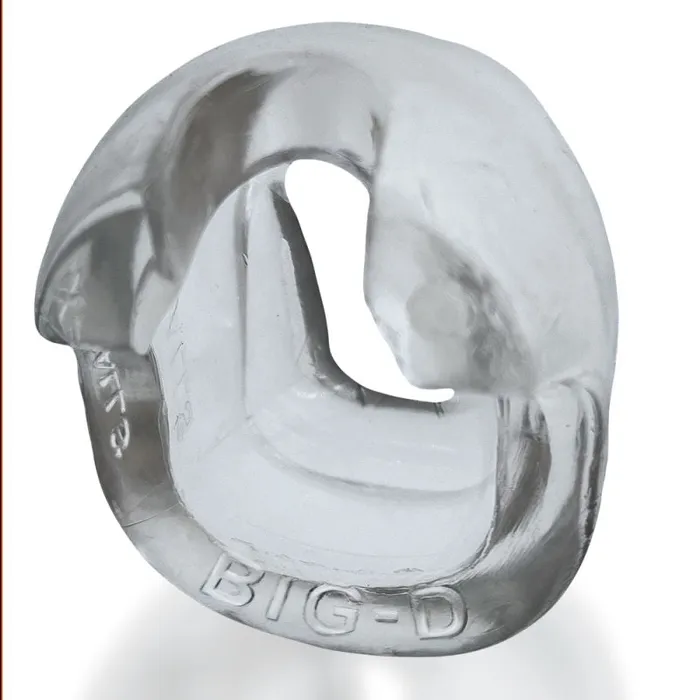 Male Sex Toys | OxBalls Big D Shaft Grip Cock Ring Clear