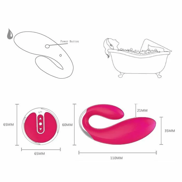 Perfectly Incorrect Vibrators | Hot Pink Female Remote Control Sex Massager Toy