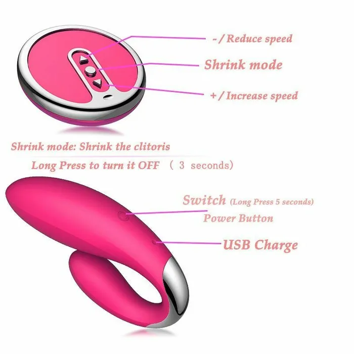 Perfectly Incorrect Vibrators | Hot Pink Female Remote Control Sex Massager Toy