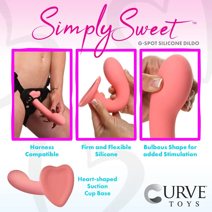 Ribbed Silicone Blue Dildo | Simply Sweet Female Sex Toys