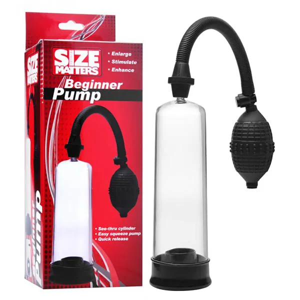 Size Matters Beginner Pump - Clear Penis Pump | XR Brands Male Sex Toys Size Matters Beginner Pump - Clear Penis Pump | XR Brands Male Sex Toys