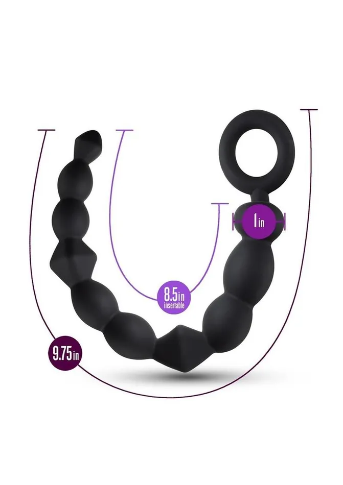 Anal Adventures Anal Adventures Platinum Silicone Beginner Anal Beads | Male Sex Toys