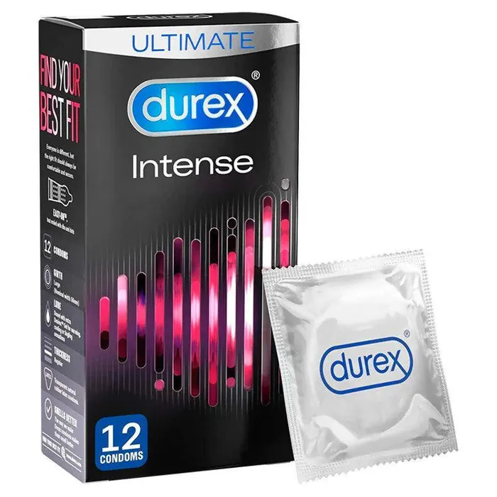 Female Sex Toys Durex Condoms Durex Intense Ribbed Dotted Condoms 12Pack