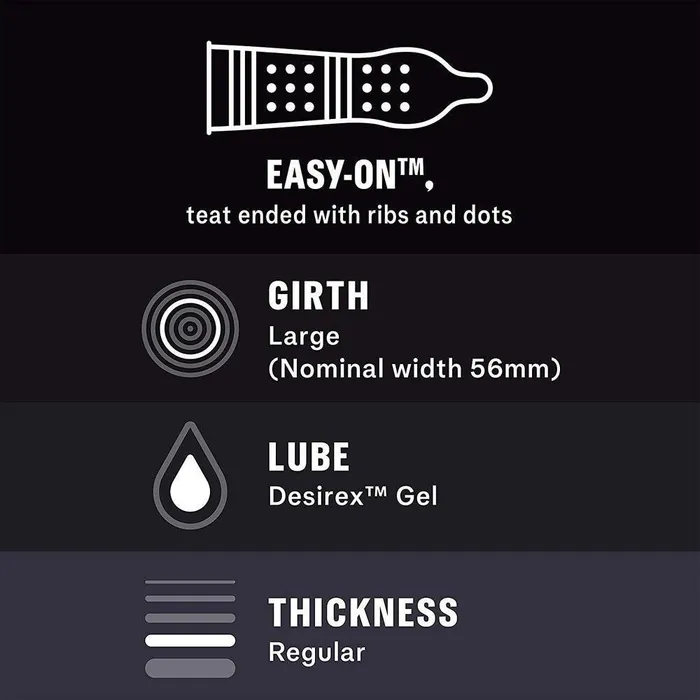 Female Sex Toys | Durex Condoms Durex Intense Ribbed & Dotted Condoms 12-Pack