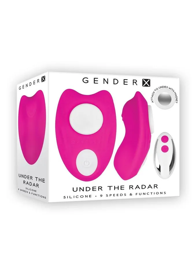 Gender X Female Sex Toys | Gender X Under The Radar Rechargeable Silicone Panty Vibe with Remote Control
