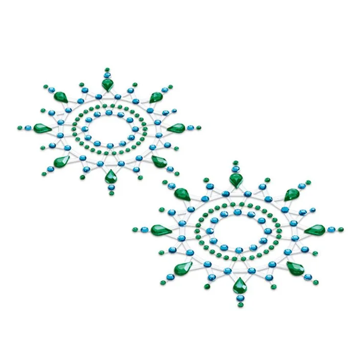 Petits Joujoux Green Crystal Nipple Covers | Petits JouJoux Female Sex Toys
