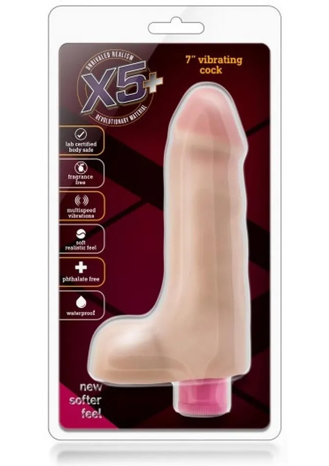 X5 Plus Female Sex Toys | X5 Plus Vibrating Dildo with Balls
