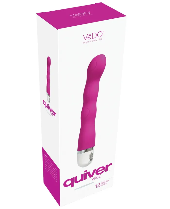 VeDO Vibrators VeDO Quiver Mini Vibe Hot in Bed Pink